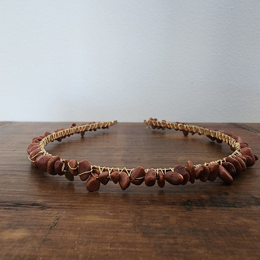 Goldstone Chip Headband