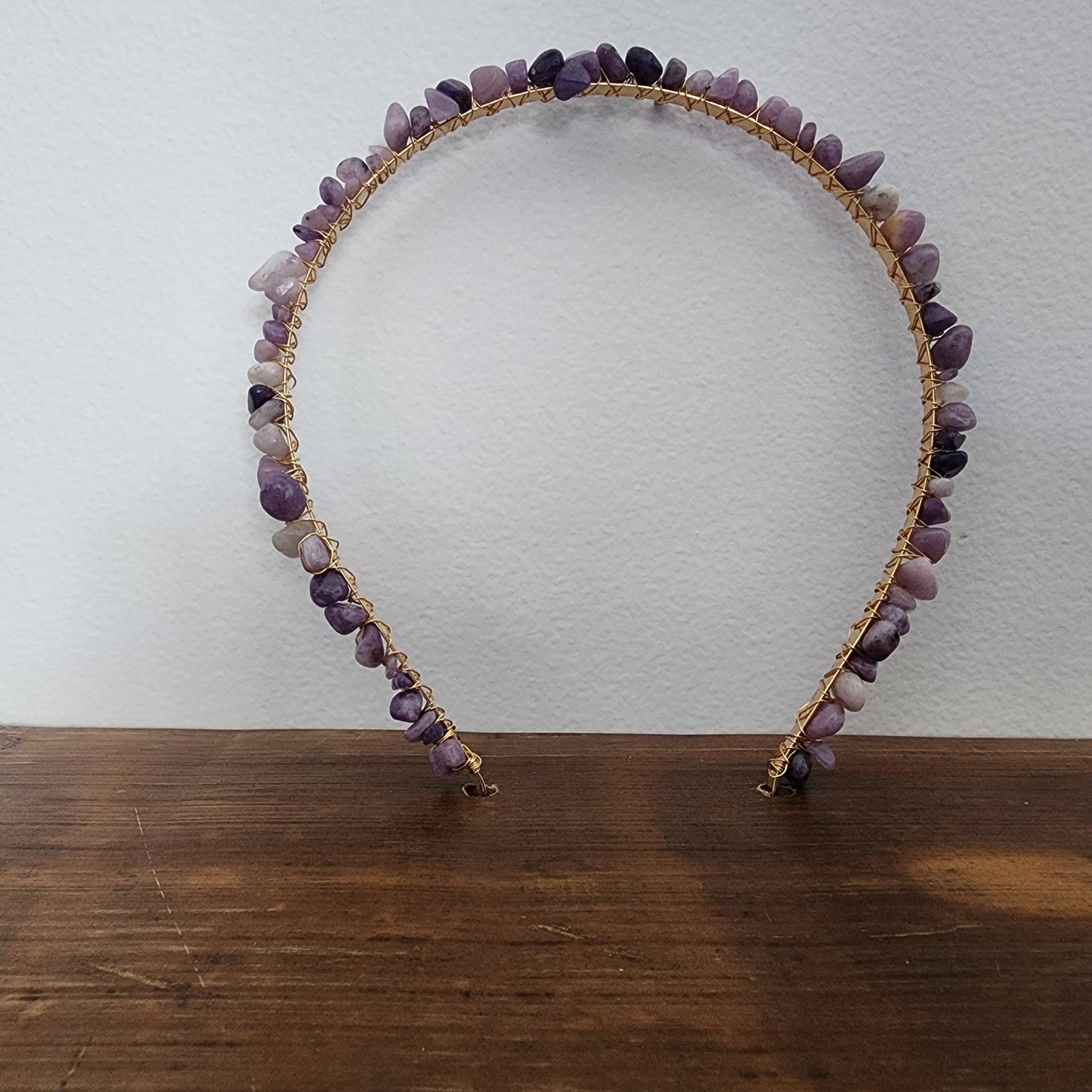 Lepidolite Chip Headband