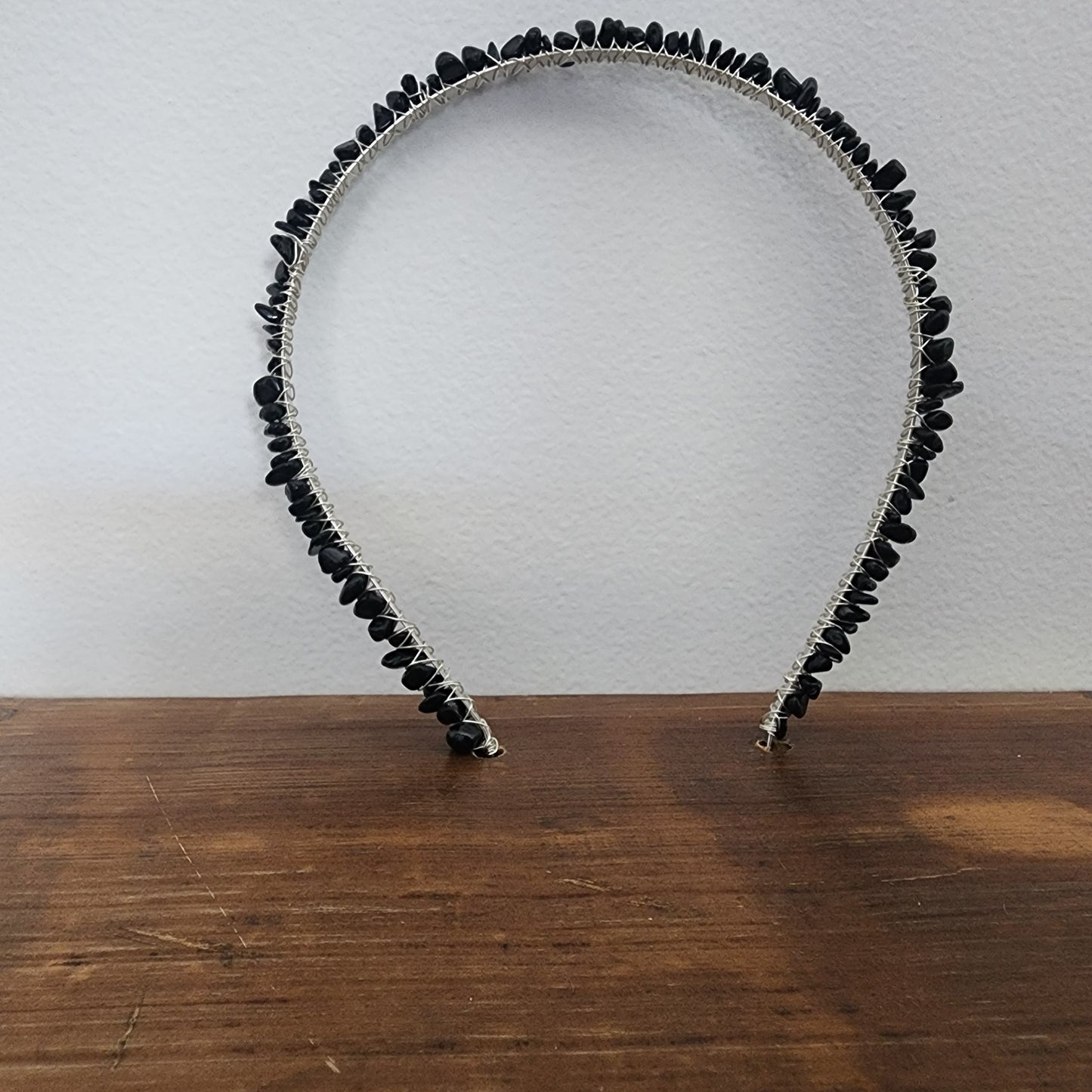 Black Tourmaline Chip Headband