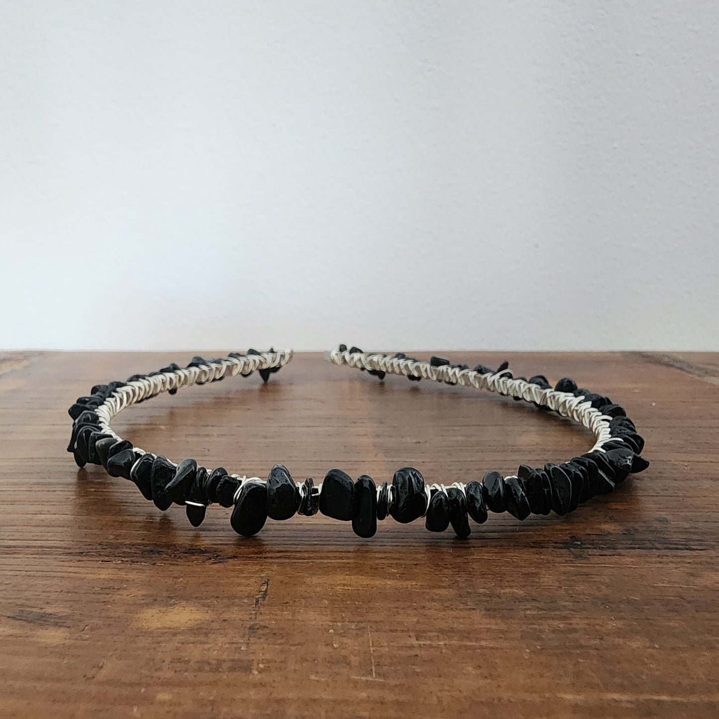 Black Tourmaline Chip Headband