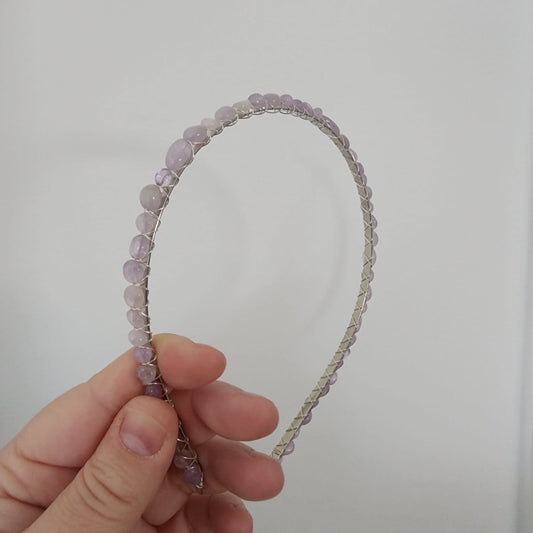 Amethyst Pebbles Headband