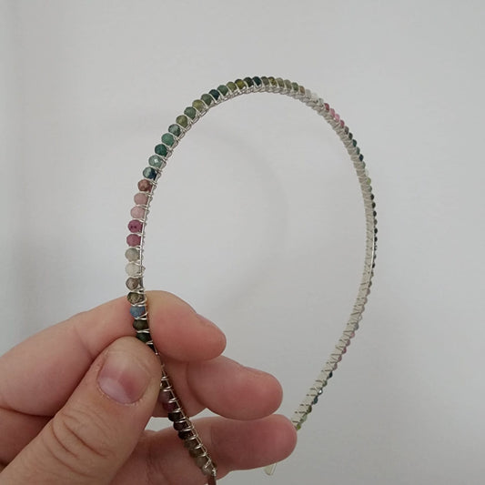 Multi-coloured Tourmaline Faceted Headband