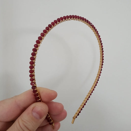 Faceted Ruby Headband