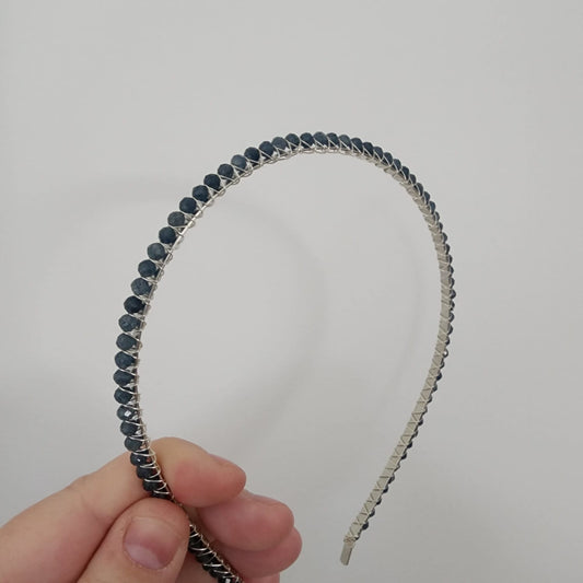 Faceted Sapphire Headband