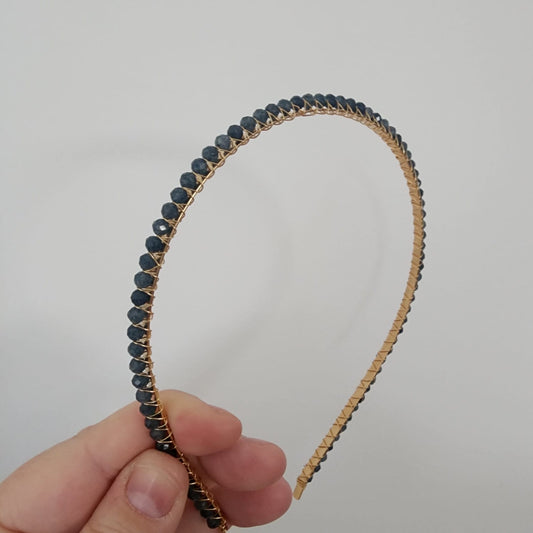 Faceted Sapphire Headband