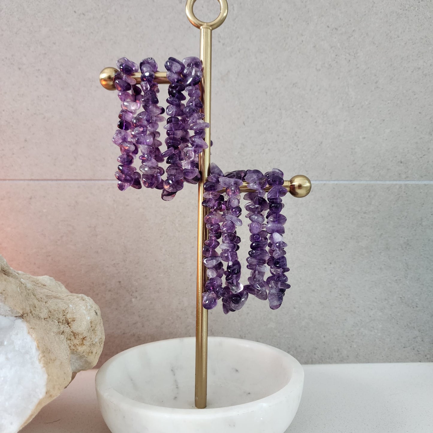 Amethyst Chunky Bracelet