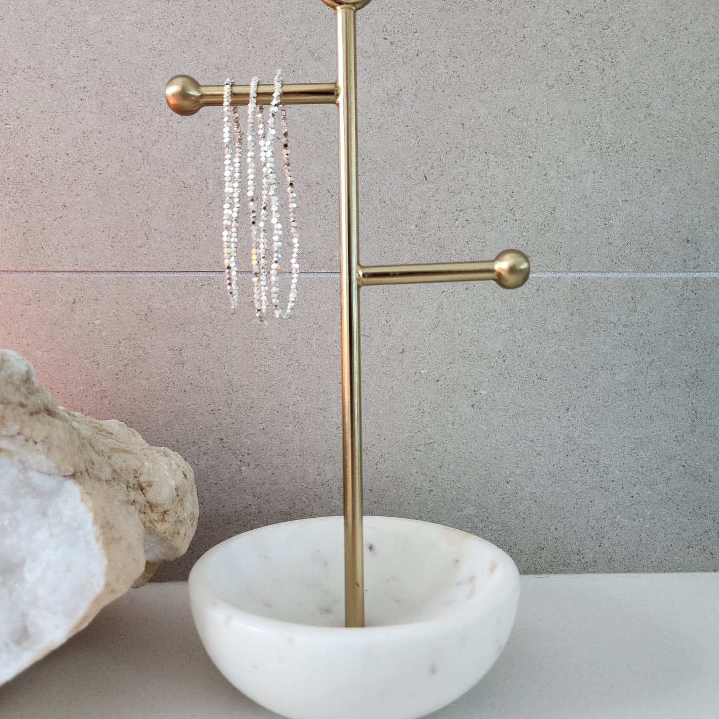 Siver Plated Hematite Bracelet