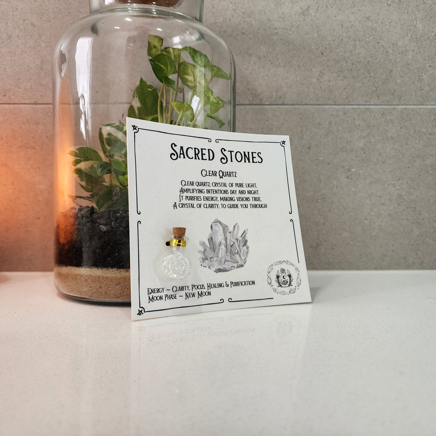 Sacred Stones – Mini Crystal Bottles