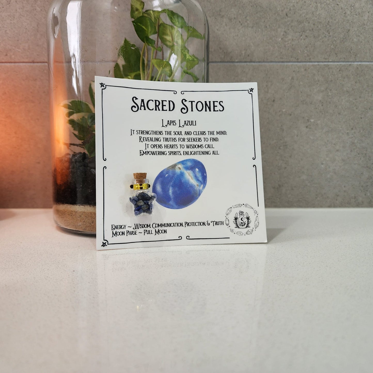 Sacred Stones – Mini Crystal Bottles