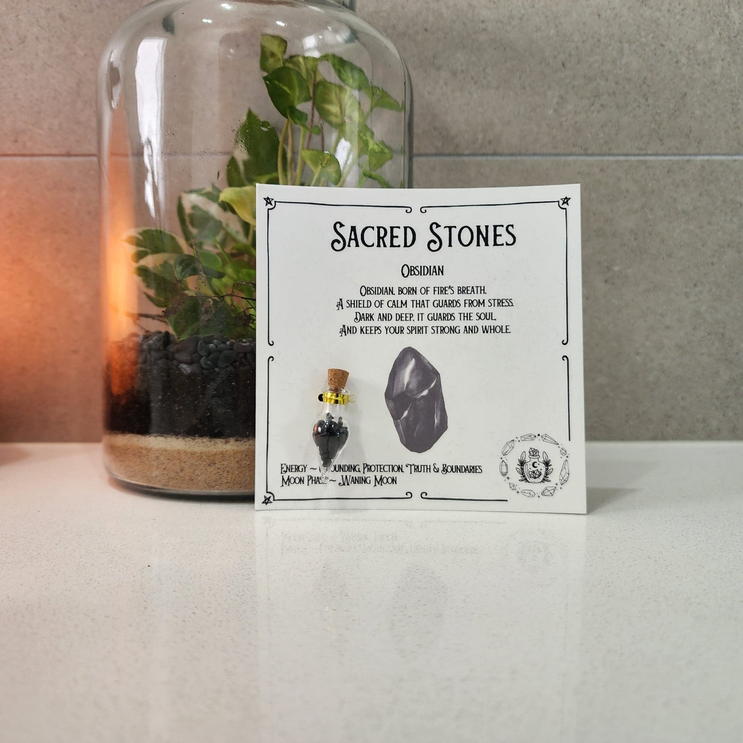 Sacred Stones – Mini Crystal Bottles