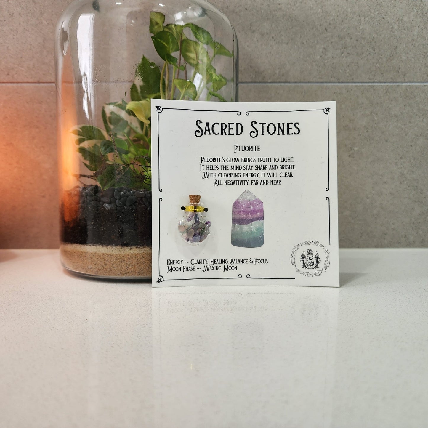 Sacred Stones – Mini Crystal Bottles