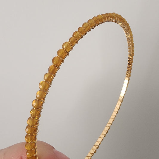 Yellow Agate Headband