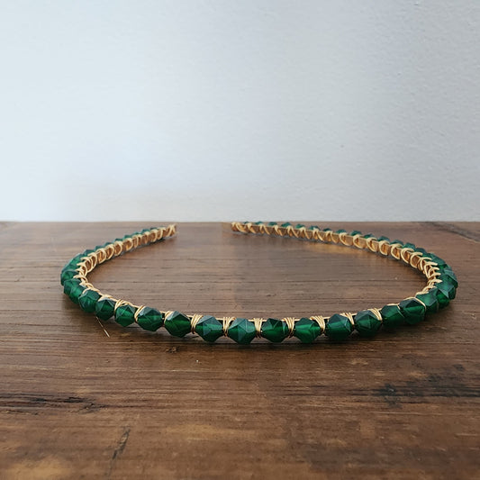 Green Onyx Headband Large