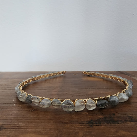 Labradorite Pebbles Headband