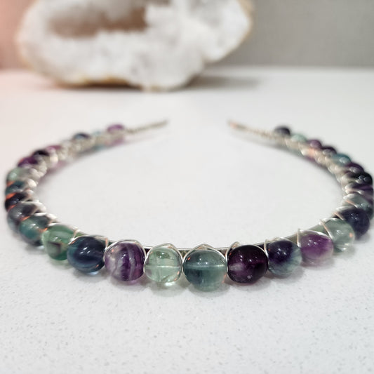 Fluorite Nugget Headband
