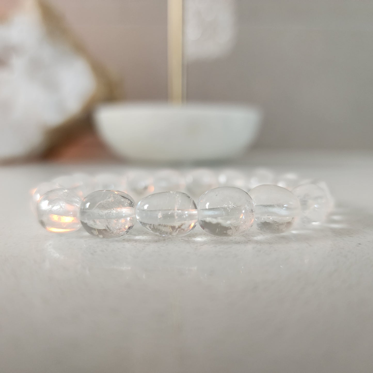 Clear Quartz Small Nugget Bracelet
