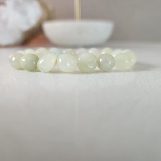 Jade (Bowenite) Nugget Bracelet