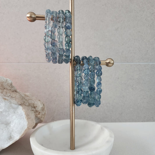 Blue Fluorite Small Nugget Bracelet