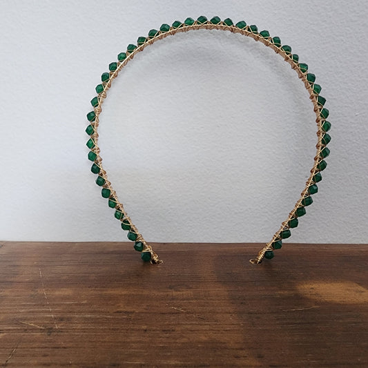 Green Onyx Headband Large