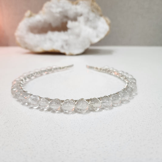 Clear Quartz Nugget Headband