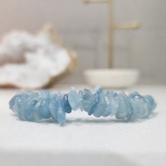 Aquamarine Chunky Bracelet