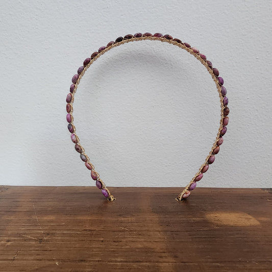 Purple Agate Headband