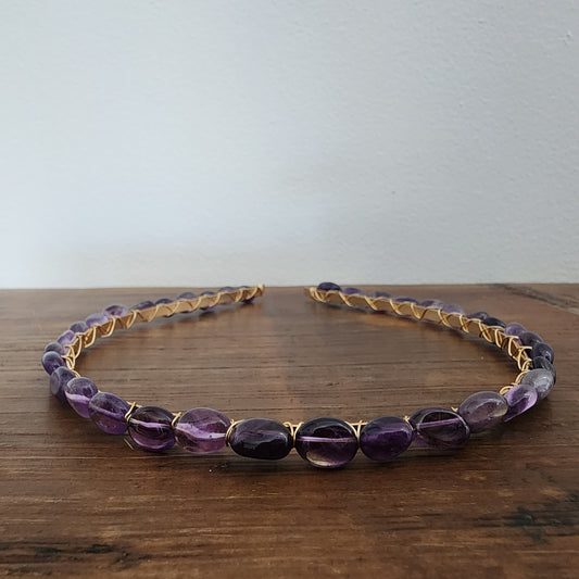 Amethyst Pebbles Headband