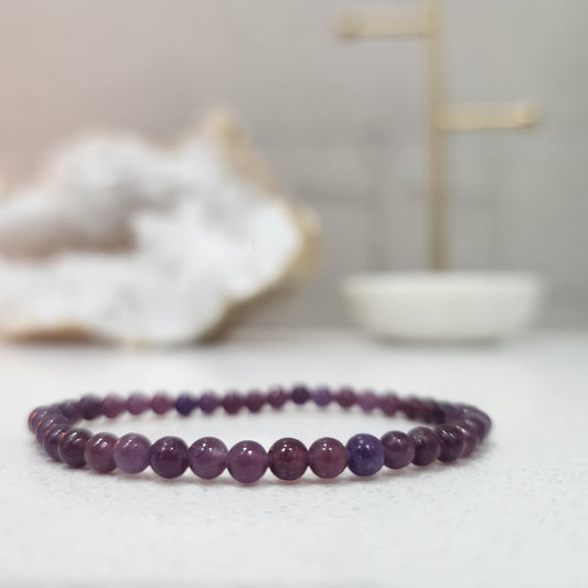 Lepidolite Minimalist Bracelet