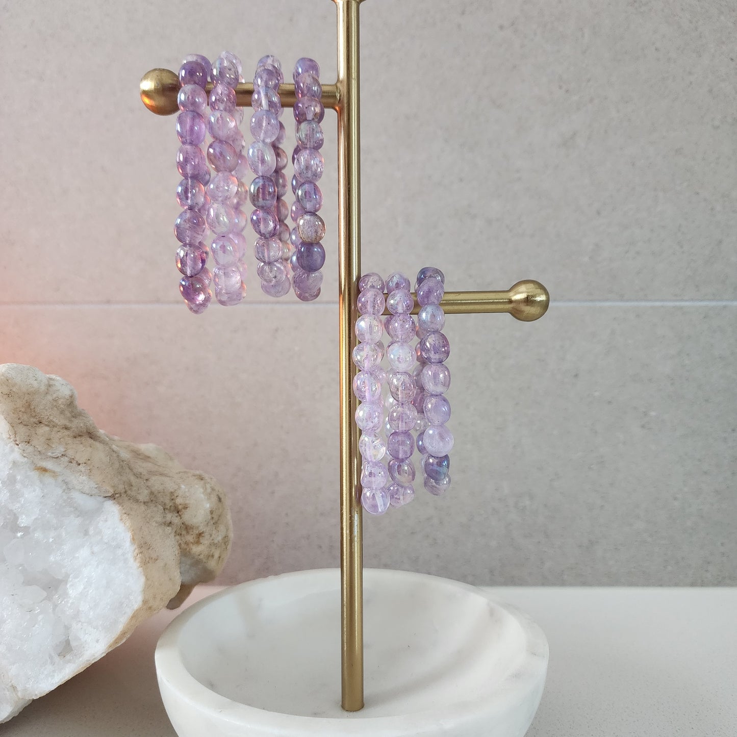 Aura Amethyst Nugget Bracelet