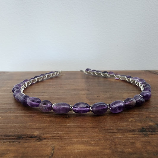 Amethyst Pebbles Headband