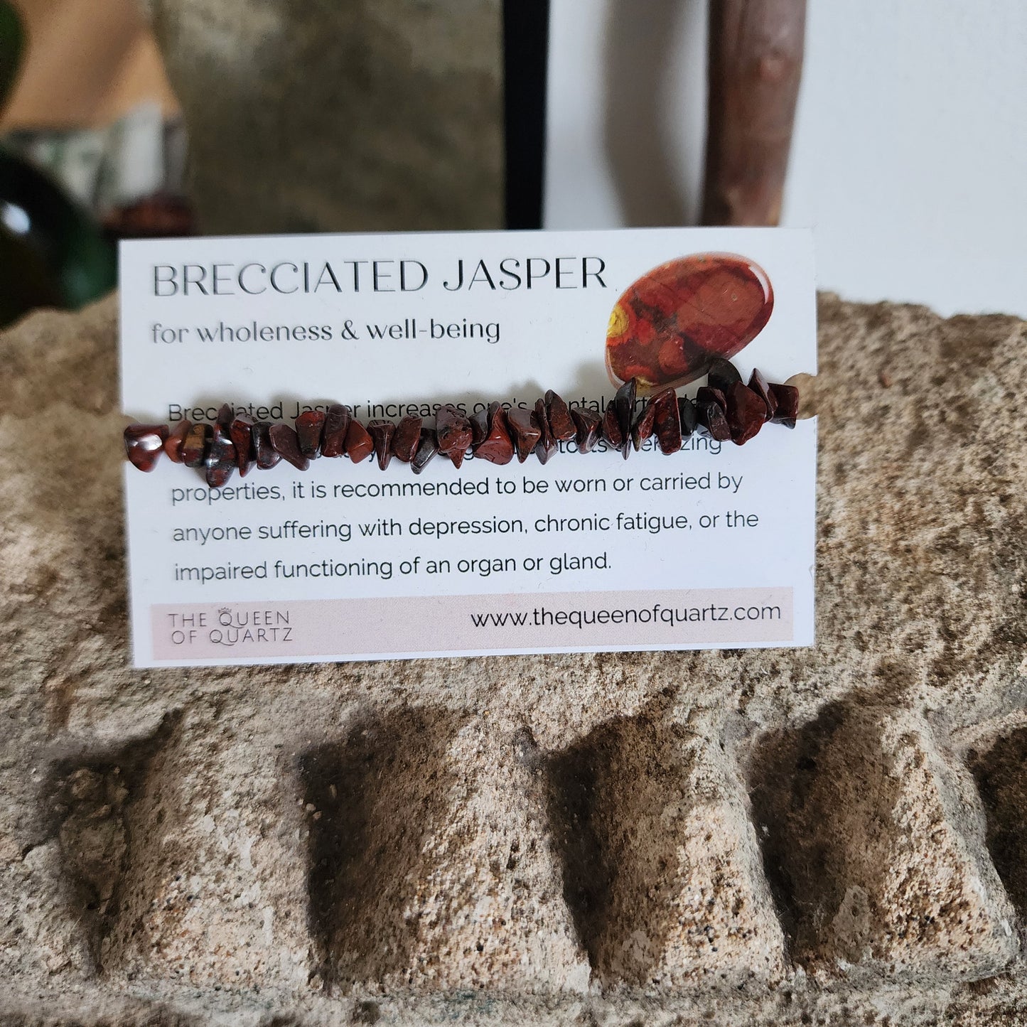 Brecciated Jasper Chip Bracelet