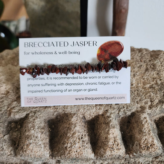 Brecciated Jasper Chip Bracelet