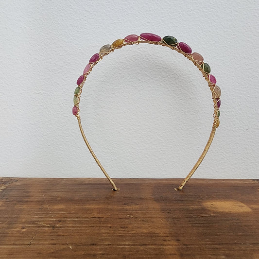 Multi-coloured Tourmaline Headband