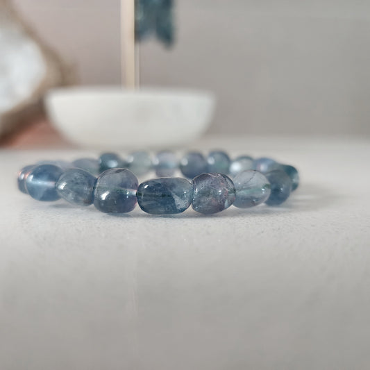 Blue Fluorite Small Nugget Bracelet