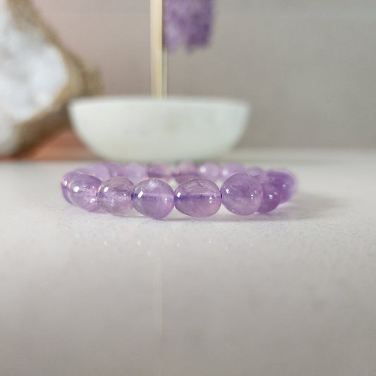 Amethyst Nugget Bracelet- light- small