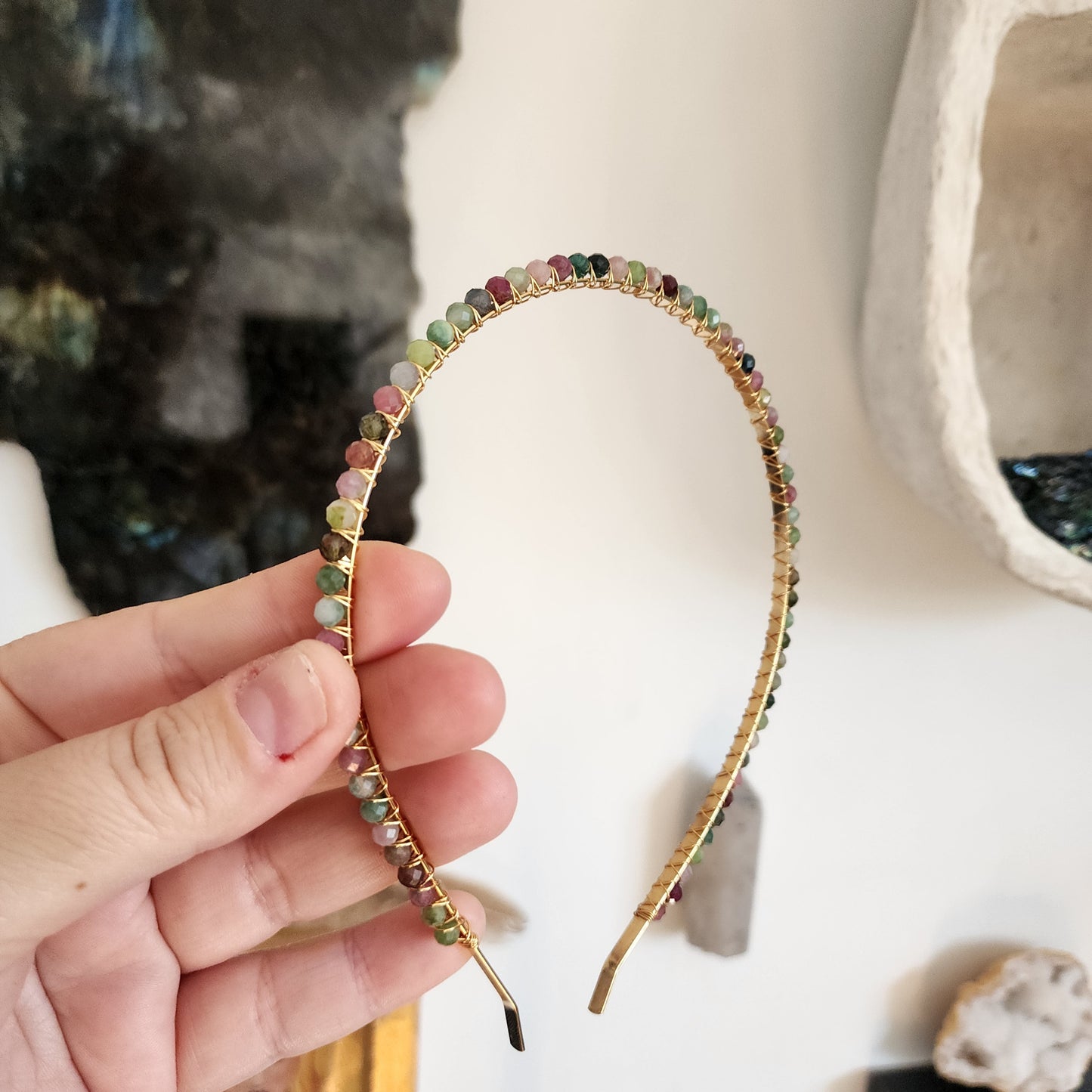 Multicoloured Tourmaline Headband