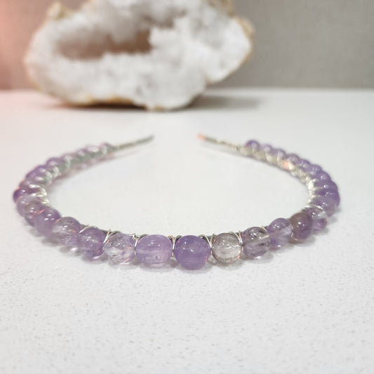 Amethyst Nugget Headband