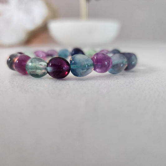 Fluorite Small Nugget Bracelet