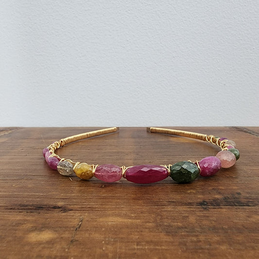 Multi-coloured Tourmaline Headband