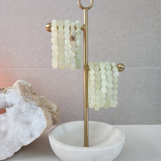 Jade (Bowenite) Nugget Bracelet