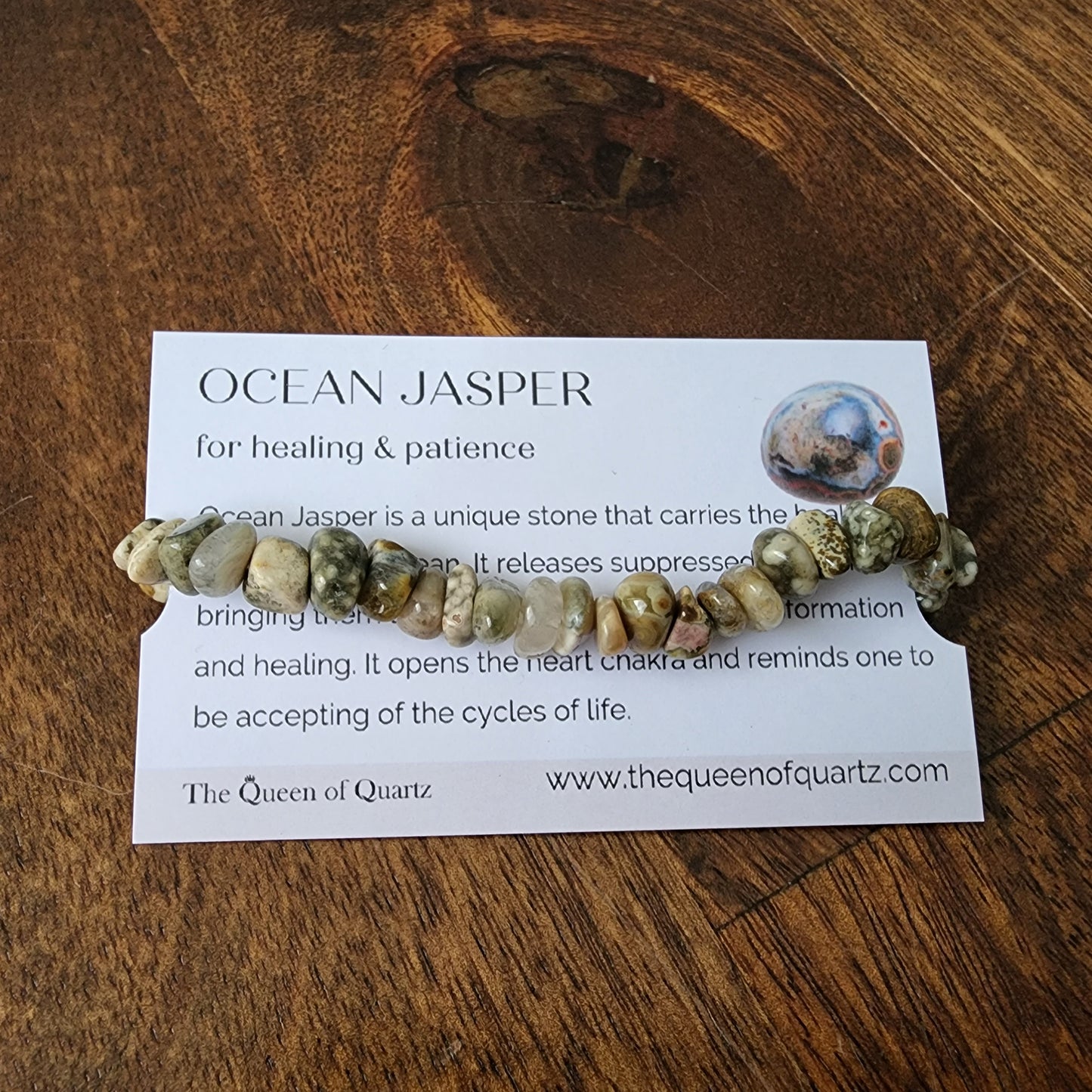 Ocean Jasper Chip Bracelet