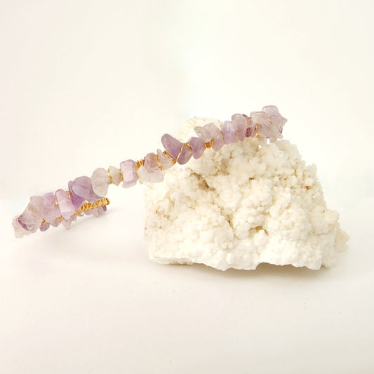 Lavender Amethyst Chip Headband