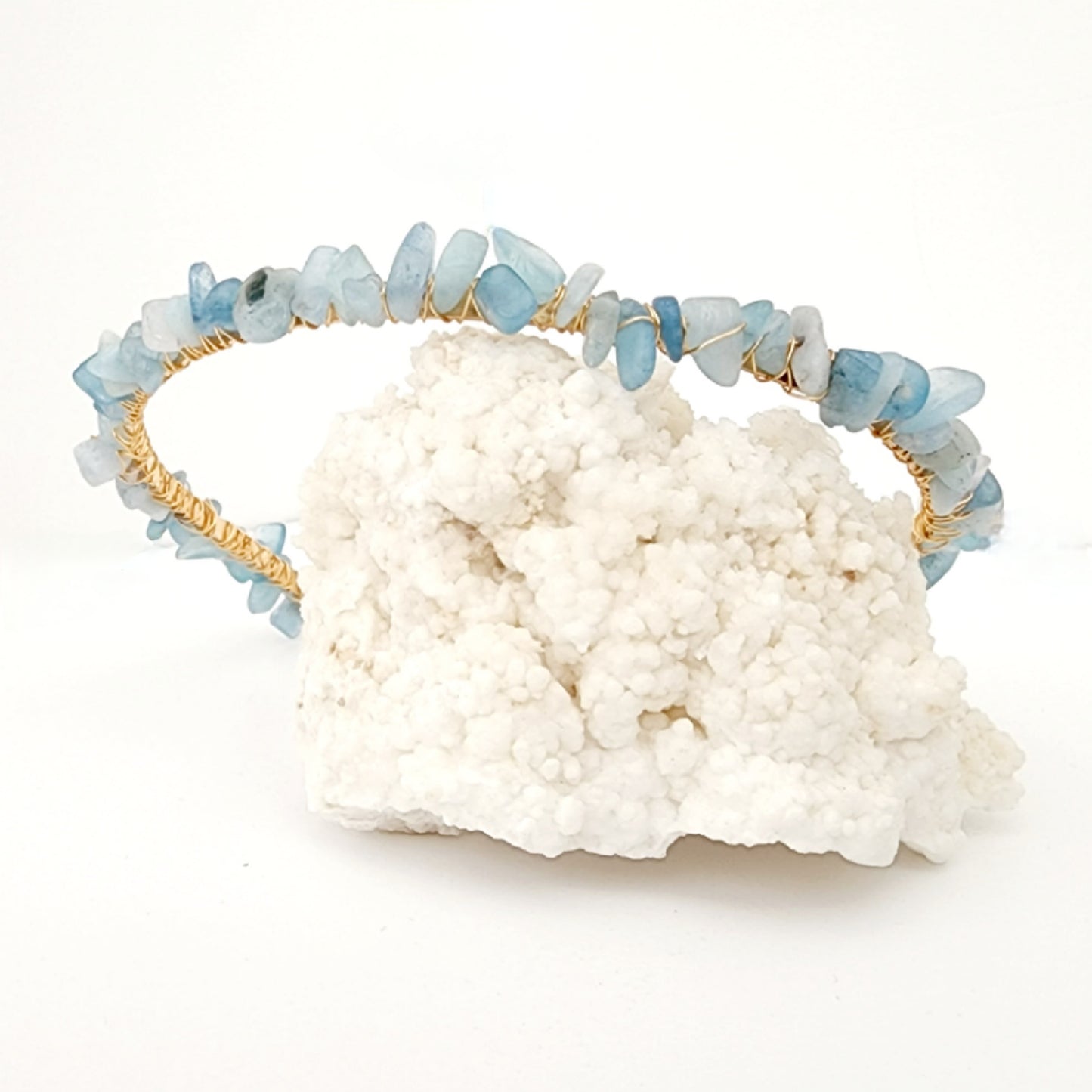 Aquamarine Gemstone Headband