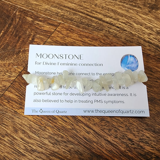 Moonstone Chip Bracelet