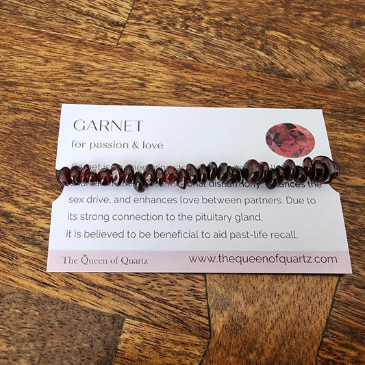 Garnet Chip Bracelet