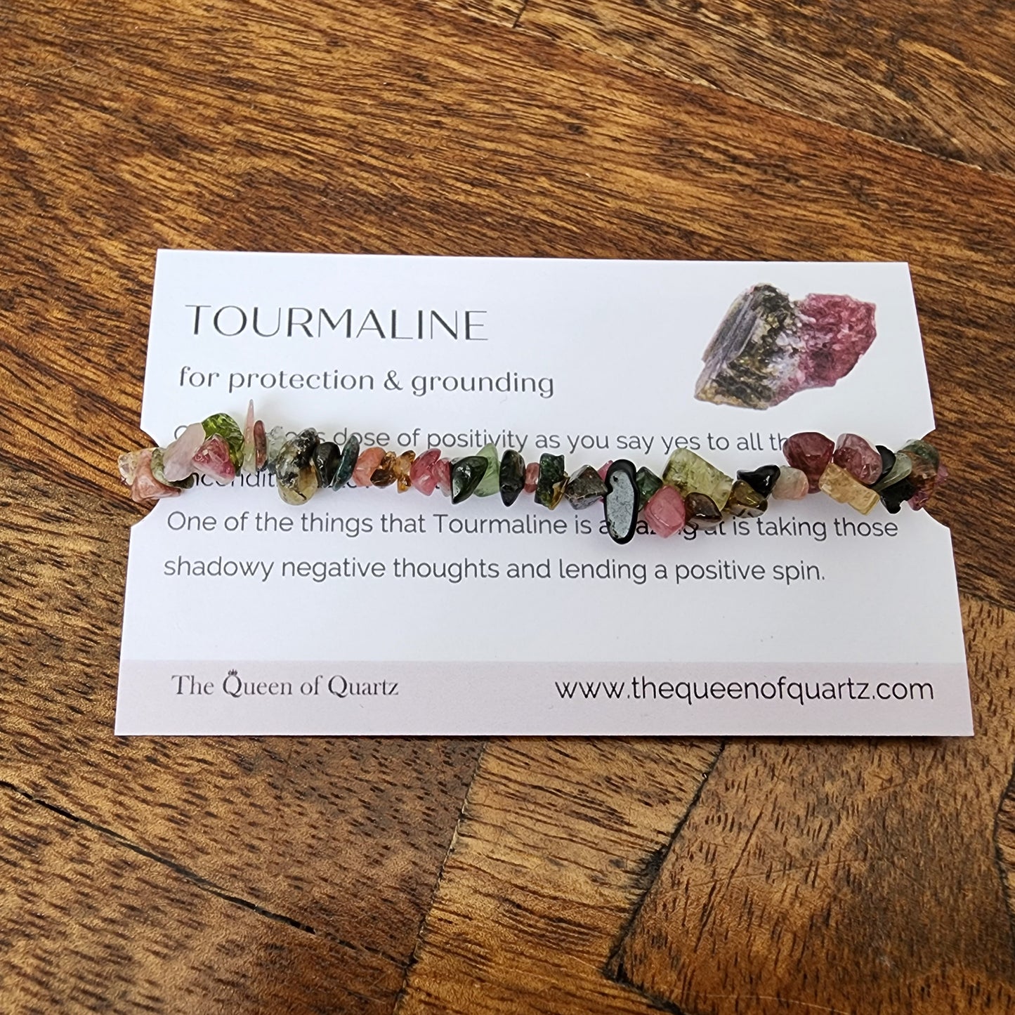 Multicoloured Tourmaline Chip Bracelet