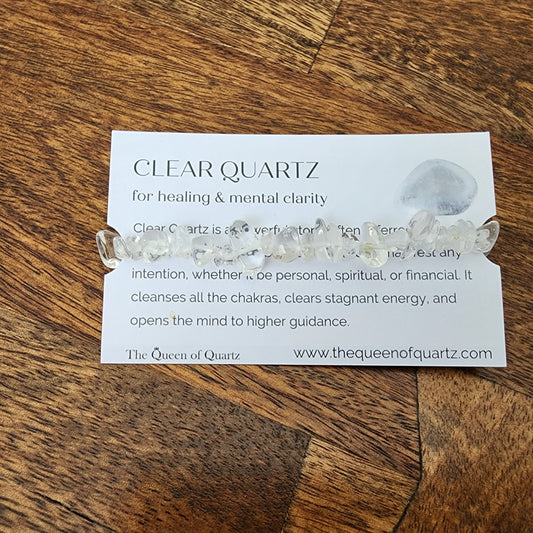 Clear Quartz Chip Bracelet