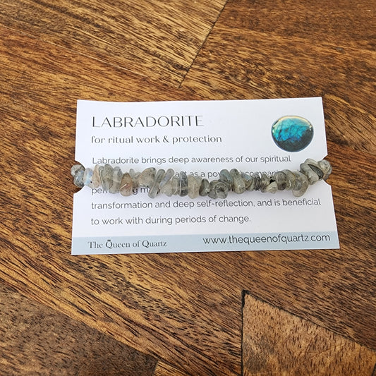 Labradorite Chip Bracelet