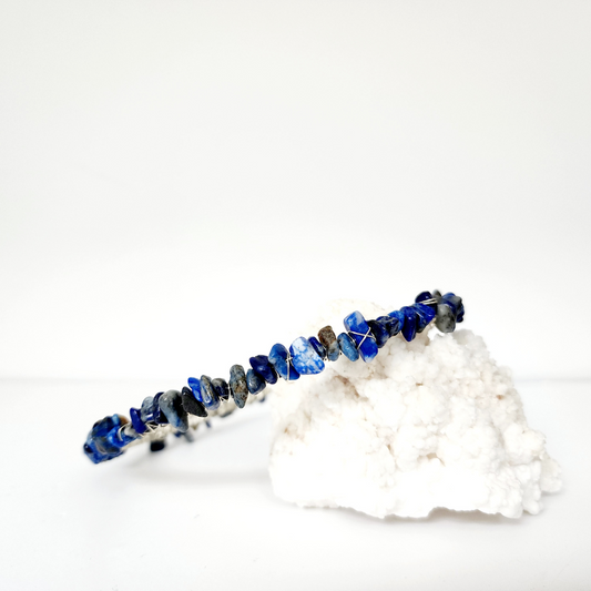 Lapis Lazuli Chip Headband
