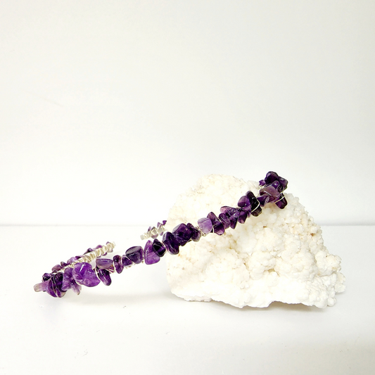Amethyst Chip Headband